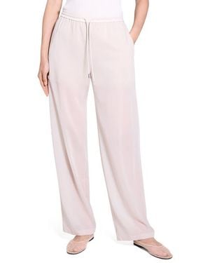 Theory Wool Blend Drawstring Pants - Pink