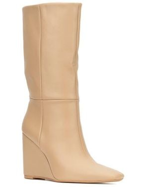 TORGEIS Milan Wedge Heel Boot - Brown
