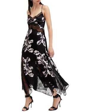 AllSaints Jasmine Floral Print Dress - Black