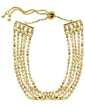Panacea Multi Row Slider Bracelet - Metallic