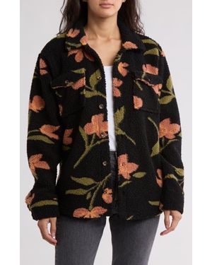Volcom Faux Shearling Shacket - Black