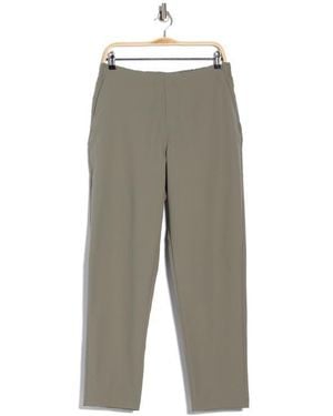 90 Degrees Dayshift Tapered Piqué Pants - Gray