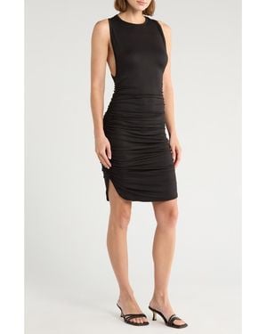 Go Couture Scrunch Jersey Minidress - Black