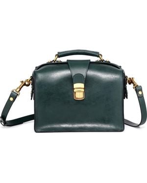 Old Trend Doctor Transport Leather Satchel - Green