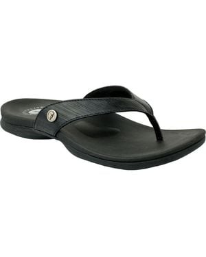 Revitalign Chameleon Orthotic Flip Flop - Black