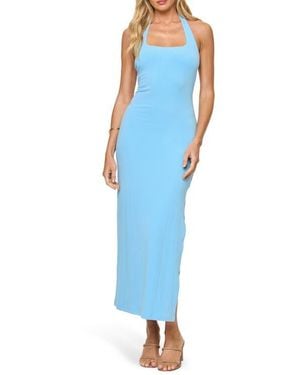 LSPACE London Halter Midi Dress - Blue