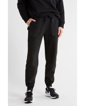 90 Degrees Silicon Fleece Sweatpants - Black