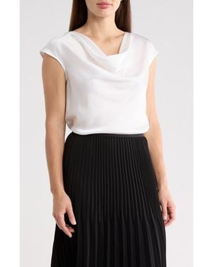 Gemma Jane Cowl Neck Top - White