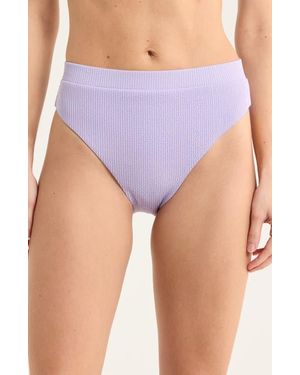 Nike Elevated Essential High Waist Bikini Bottoms - Purple
