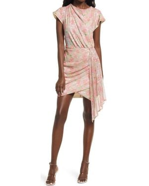 Saylor Theodora Sequin Minidress - Pink