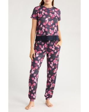Ted Baker T-Shirt & Sweatpants Pajamas - Red
