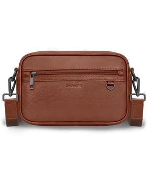 CHAMPS Onyx Leather Camera Bag - Brown