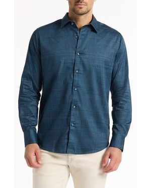 Robert Graham Roth Button-Up Shirt - Blue