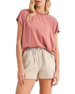 Wishlist Open Back Cutout Knit Top - Red
