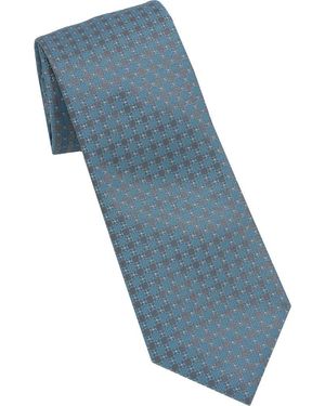 DKNY Geometric Tie - Blue