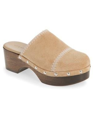Cinq À Sept Saige Embroidered Clog - Natural