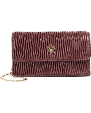 Dune Starlites Faux Leather Clutch - Red