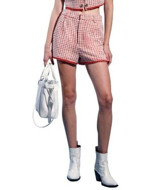 Walter Baker Audrey Tweed Shorts - Red
