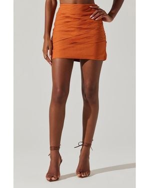 Astr Daya Body-Con Miniskirt - Orange