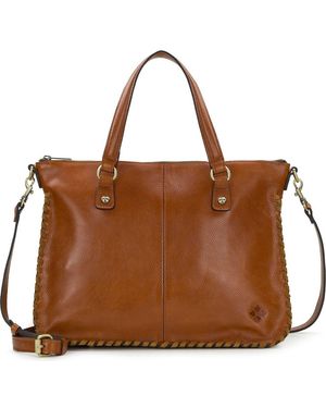 Patricia Nash Briona Leather Satchel - Brown