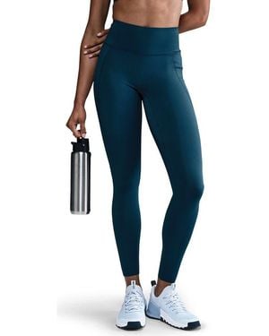 Nike Universa Dri-Fit High Waist Pocket Leggings - Blue