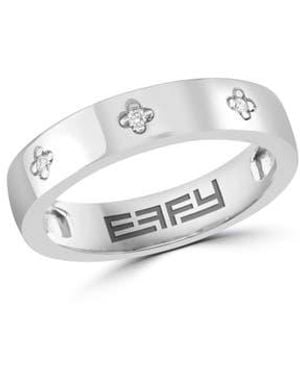 Effy Sterling Diamond Band Ring - Multicolor