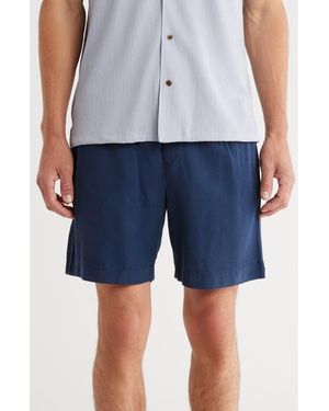 Tahari Elastic Waist Shorts - Blue