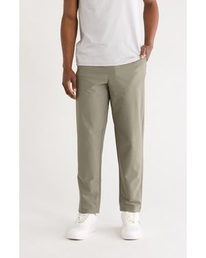 90 Degrees Dayshift Tapered Piqué Pants - Gray