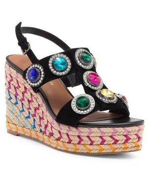 Kurt Geiger Octavia Espadrille Platform Wedge Sandal - Pink
