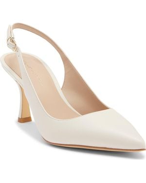 Stuart Weitzman Isla Slingback Pump - White