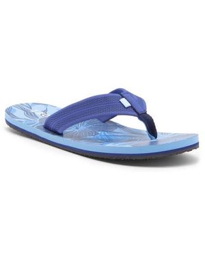 Izod Floral Flip Flop - Blue