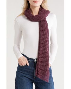 Portolano Open Knit Wrap Scarf - White