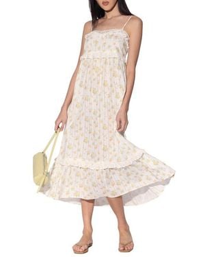 Walter Baker Carla Cotton Midi Dress - Pink