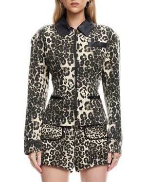Lioness Soho Print Jacket - Black
