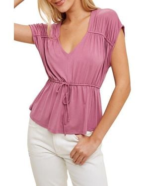 Wishlist Dolman Sleeve Modal Blend Top - Pink