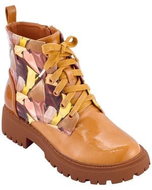 Ninety Union Freeway Lug Sole Combat Boot - Brown