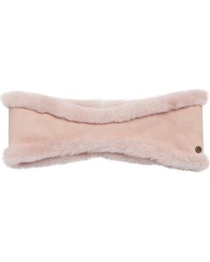 UGG Ugg Reversible Genuine Shearling Headband - Pink