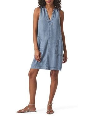 Splendid Mary Ann Sleeveless Shift Dress - Blue