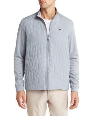 Callaway Golf® Long Sleeve Quilted Jacket - Gray