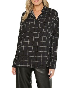 Matty M Monroe Button Front Shirt - Black