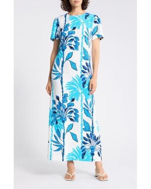 Lilly Pulitzer Charlee Short Sleeve Maxi Dress - Blue