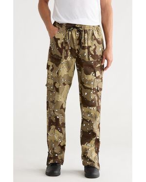 American Stitch Drawstring Cargo Pants - Natural