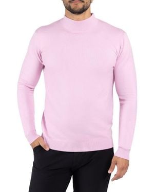 Xray Jeans Mock Neck Knit Sweater - Pink