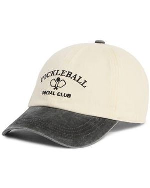 David & Young 'Pickleball' Embroidered Baseball Cap - White