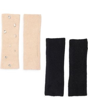 Steve Madden Embellished Arm Warmers - Multicolor