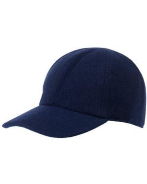 Amicale Wool & Cashmere Faux Shearling Lined Knit Baseball Cap - Blue