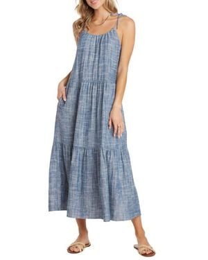 Willow Karina Tiered Maxi Dress - Blue