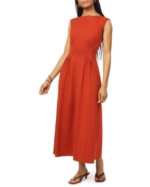 Scotch & Soda Boat Neck Sleeveless Dress - Red