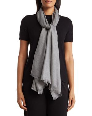 Amicale Solid Pashmina Scarf - Black