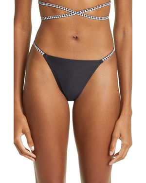 lemlem Lena Brazilian Bikini Bottoms - Black